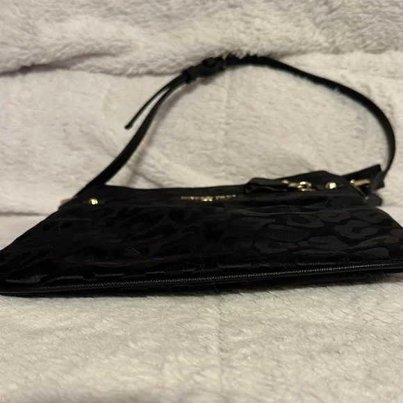 Michael Kors Black Nylon Animal Print Crossbody Bag - Picture 10 of 14
